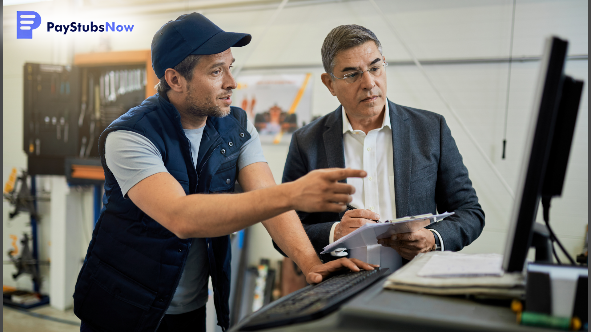 An HVAC professional discussing the installation process and other important points with the client.